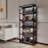 5 Tier Glass Display Cabinet, Curio Cabinet, Dining Cabinet, Bookcase With Adjustable LED Lights, Human Sensor-716561637