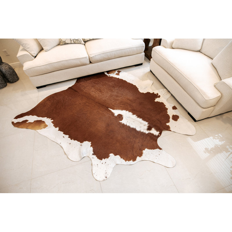 Tapis en peau de vache Amke Hereford