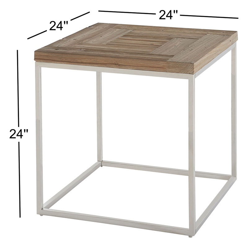 Annike Solid Wood Top End Table