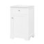 Meuble-lavabo de 20 po avec lavabo Griffeth, armoire de salle de bain avec porte à fermeture douce, support de rangement et tablette réglable