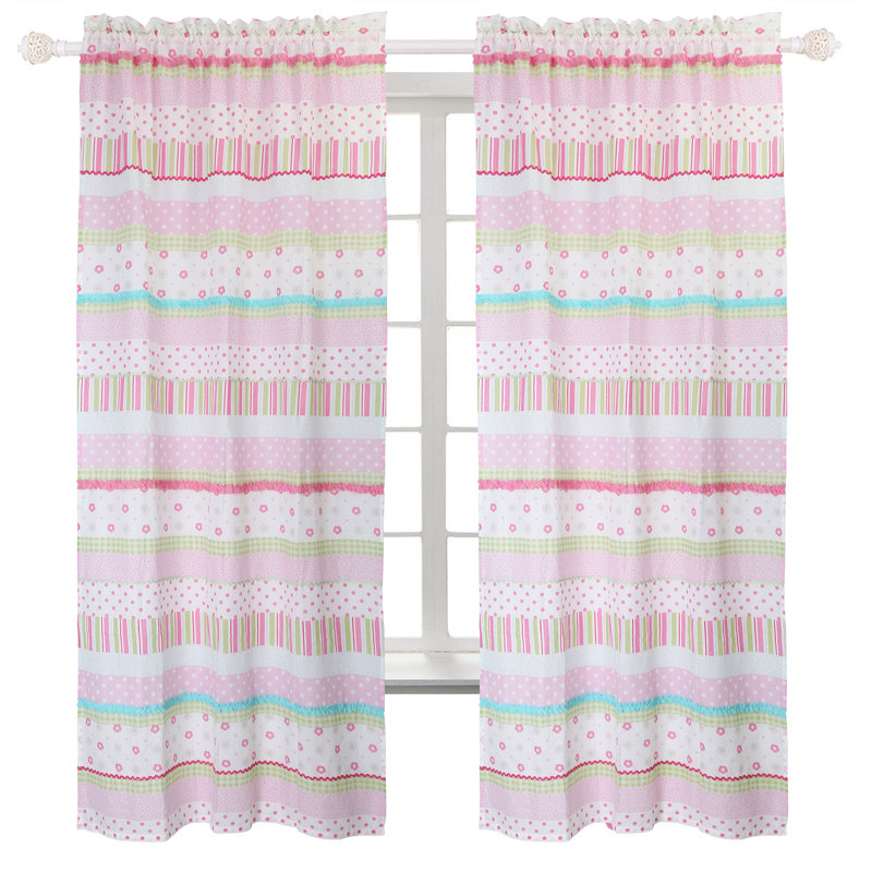 Paire de rideaux 100% coton avec passe-tringle Margret, l 42 po x L 84 po
