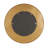 Crin Metal Abstract Gold Wall Mirror with Overlapping Wire Rings-244123702