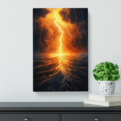 Lightning Modern - Wrapped Canvas