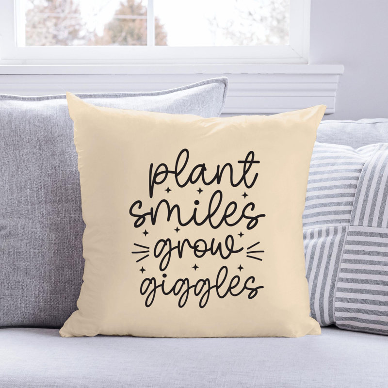 Citation amusante «Garden Lover» 787 - Coussin décoratif inclus, H 14 po x l 14 po