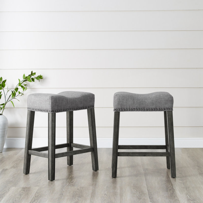Tabouret de comptoir 25 po Midsomer, Gris foncé