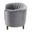 Chaise en velours jaune olive-1925632405