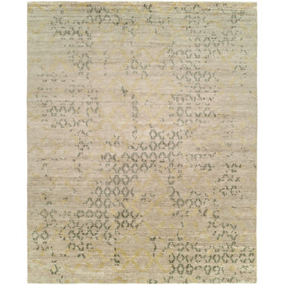 Abstract Area Rug in Beige