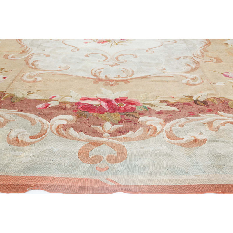 Antique One-of-a-Kind 11'2" x 12'6" Hand Knotted Area Rug