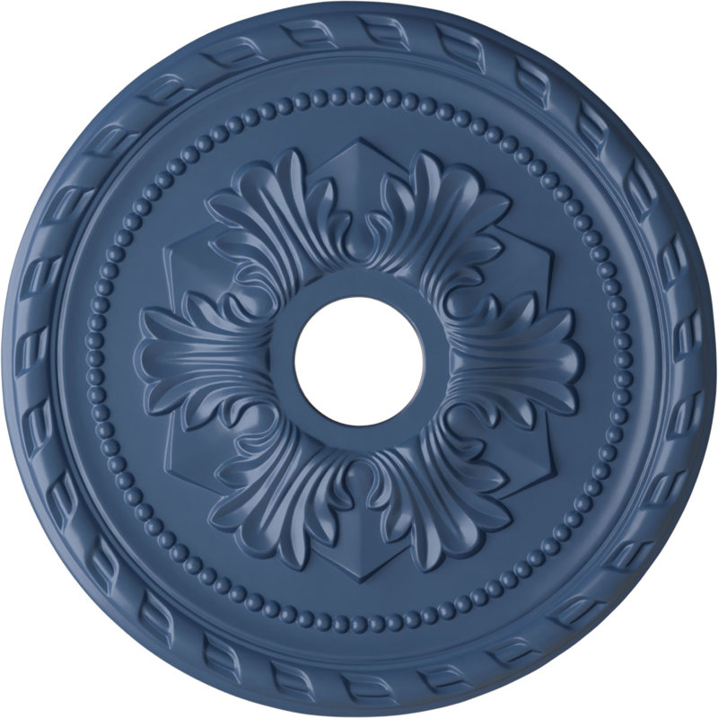 Médaillon de plafond Endurathane Palmetto, 20 7/8 po de diamètre x 3 5/8 po x P 1 5/8 po (convient aux auvents jusqu'à 5 po), finition Americana peinte à la main