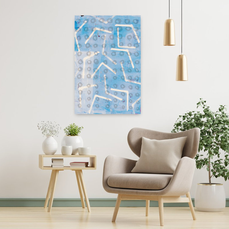 Art contemporain, art contemporain abstrait, H 36 po x l 24 po