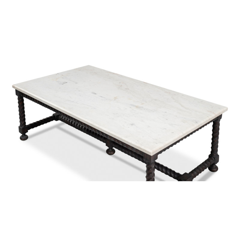 Barley Glass Cocktail Table