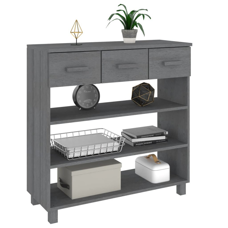 Console Console Table d'entrée pour table d'appoint HAMAR, Gris foncé