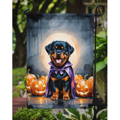 Drapeau de jardin chiot Halloween