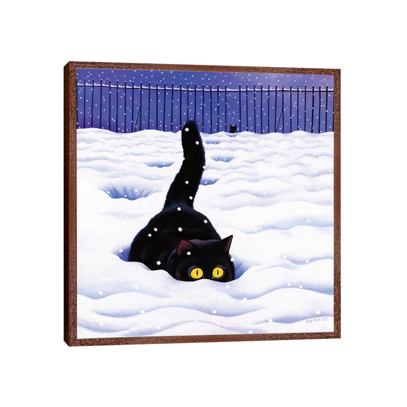 Bigfoot 1 Piece Painting on Canvas, 93.98cm H x 93.98cm W x 3.81cm D, Classic Brown Wood Framed