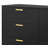 Beggs Black and Gold 6-Drawer Rectangular Dresser