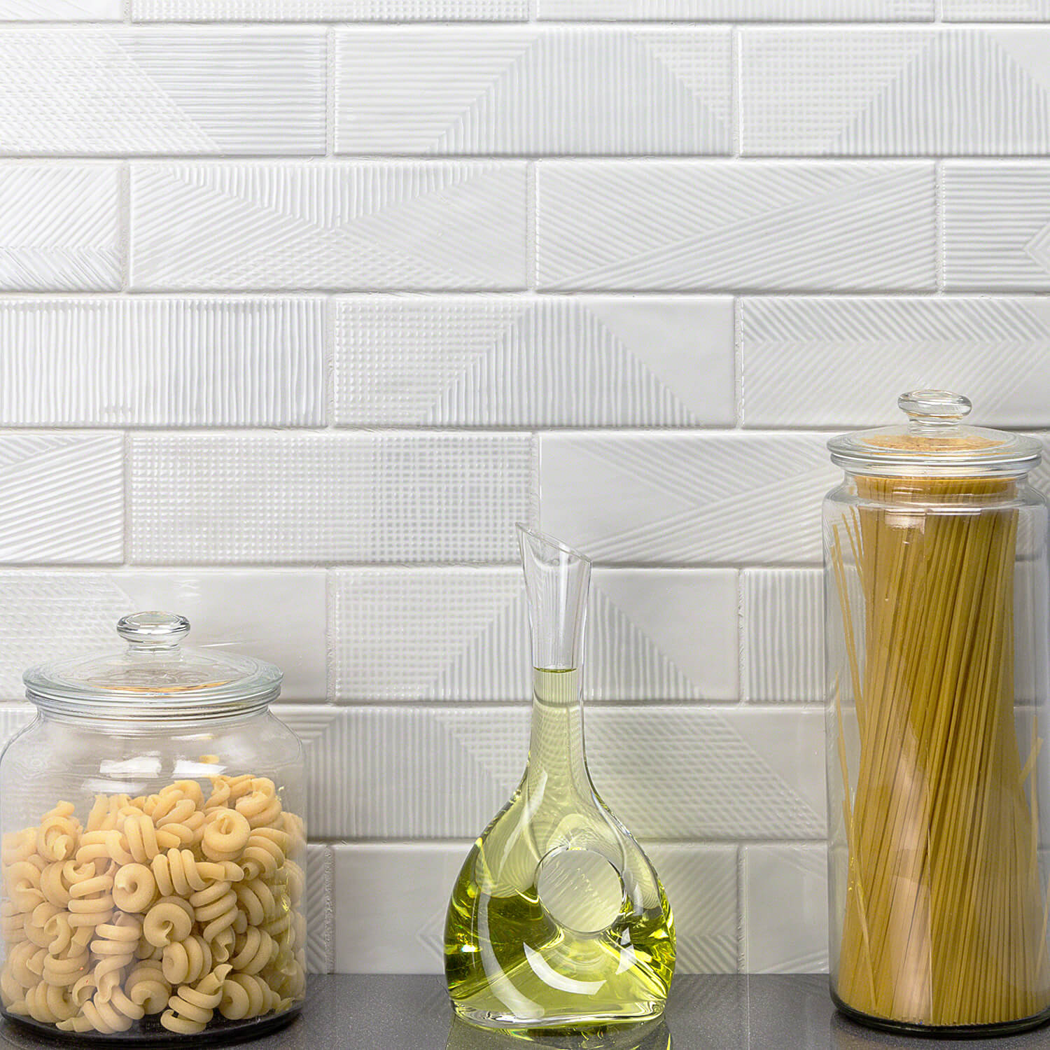 Archer 2" x 8" Ceramic Subway Tile, Light Gray