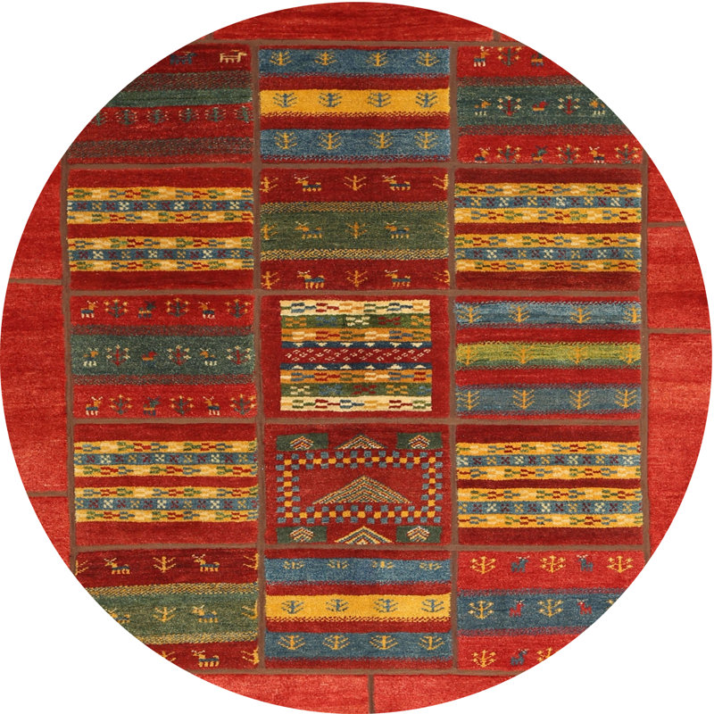 Mailiah Southwestern Indoor Rug, Round 6'