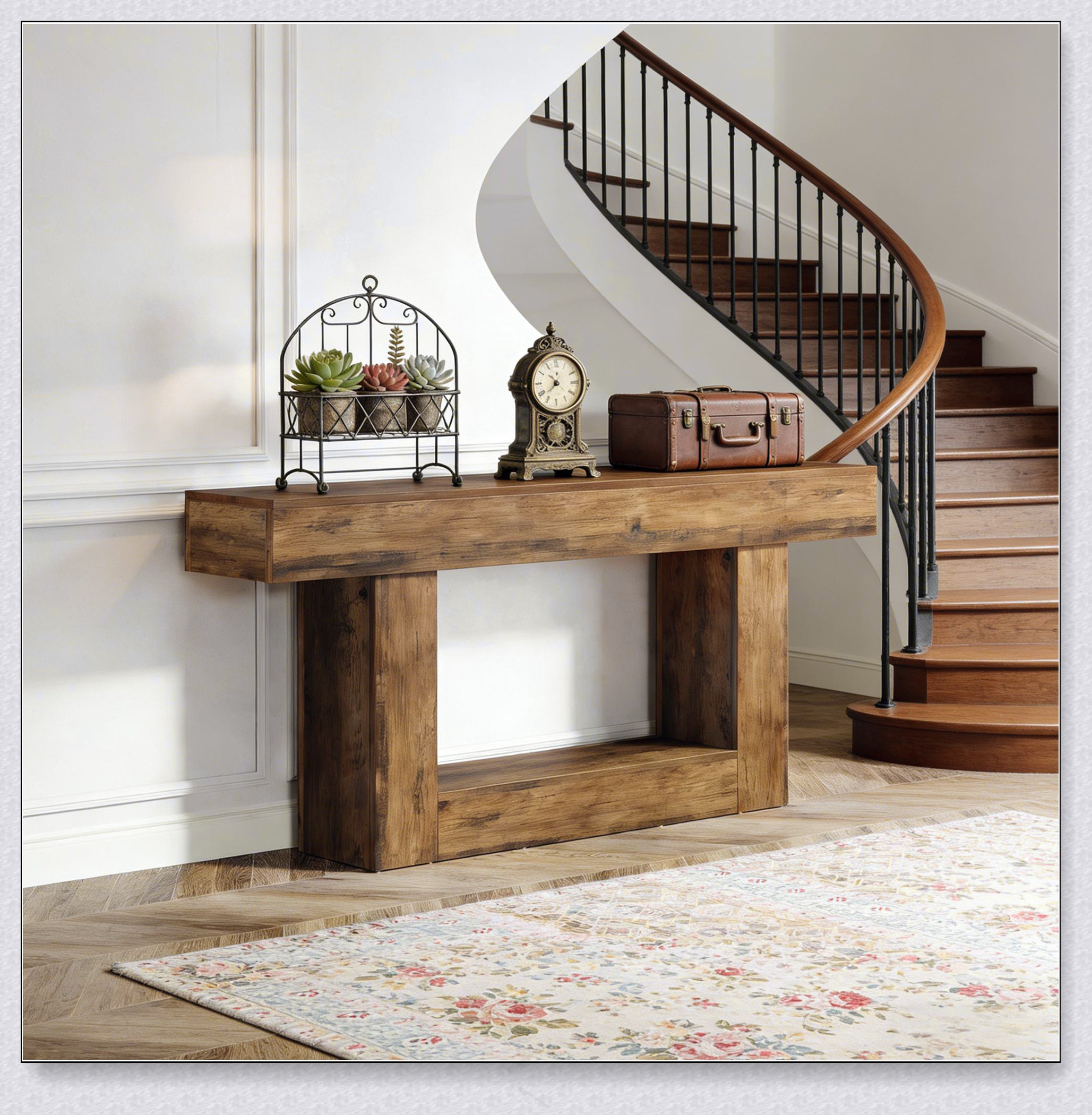 August Grove® 2-Tier Hall Table,Sofa Table,Console Table | Wayfair