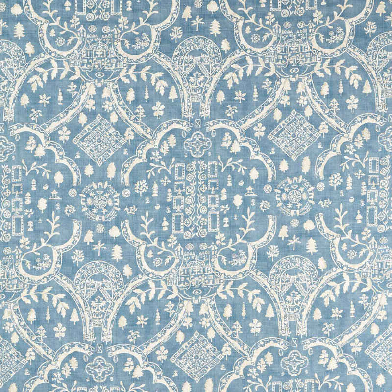 Highgrove Topiary View, Blue