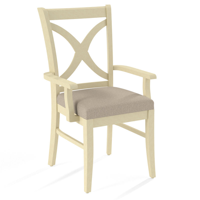 Fauteuil Hues, Finition bisque, Denim Maze; 0425-63