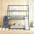 Over  Bunk Bed With Slide-1984118021
