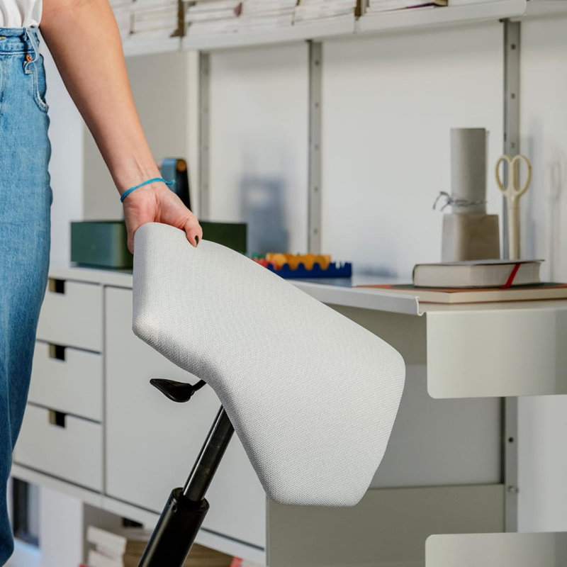 Height-Adjustable Active Wobble Stool With Birch Seat