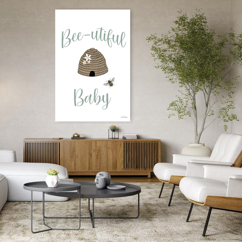 «Bee-Utorable Baby», art contemporain abeille, H 48 po x l 32 po