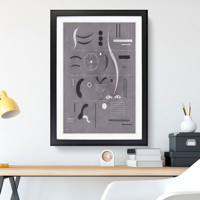 Four Parts by Wassily Kandinsky - Picture Frame Painting