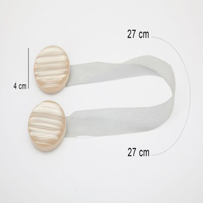 Zeb Fabric 10cm Curtain Tieback