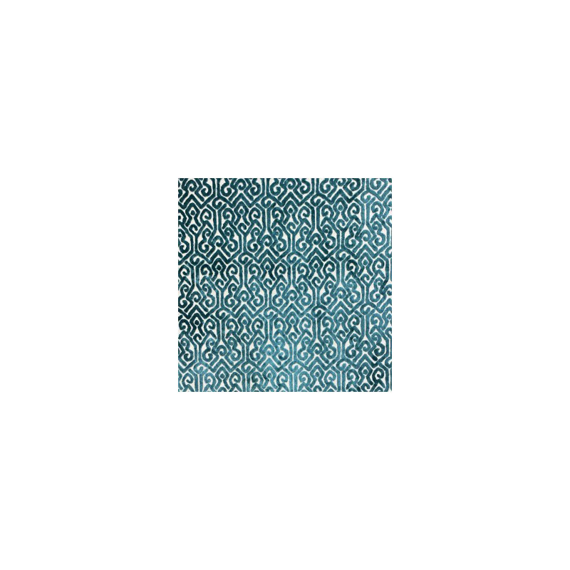 Tribal Cut Velvet | Alexandra Fabric_ALEXANDRA, Turquoise