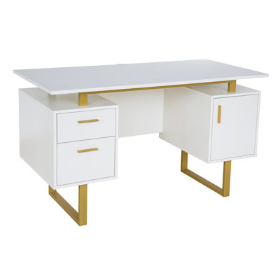 Bureau avec tiroirs et rangement