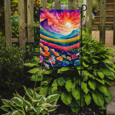 Drapeau de jardin double en polyester H 15,5 po x l 11,25 po