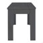 Ensemble de salle à manger 3 pièces, table à tréteaux rectangulaire et 2 bancs en bois-1461545481