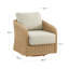 Chaise pivotante d'extérieur en osier