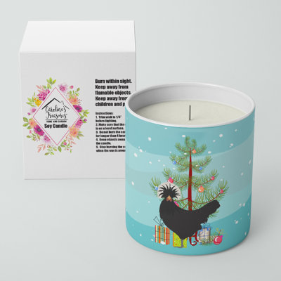 Pine / Christmas Tree Scented Jar Candle with Ceramic Holder
