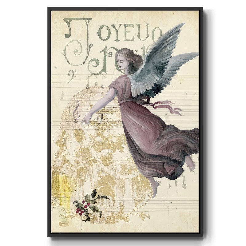 Collection de voeux de Noël B, H 37 po x l 25 po x P 1,5 po, Noir