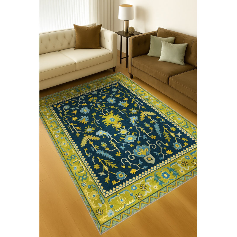 Tapis blanc tissé à motif lavable Mosso, 2'6" x 4'11"