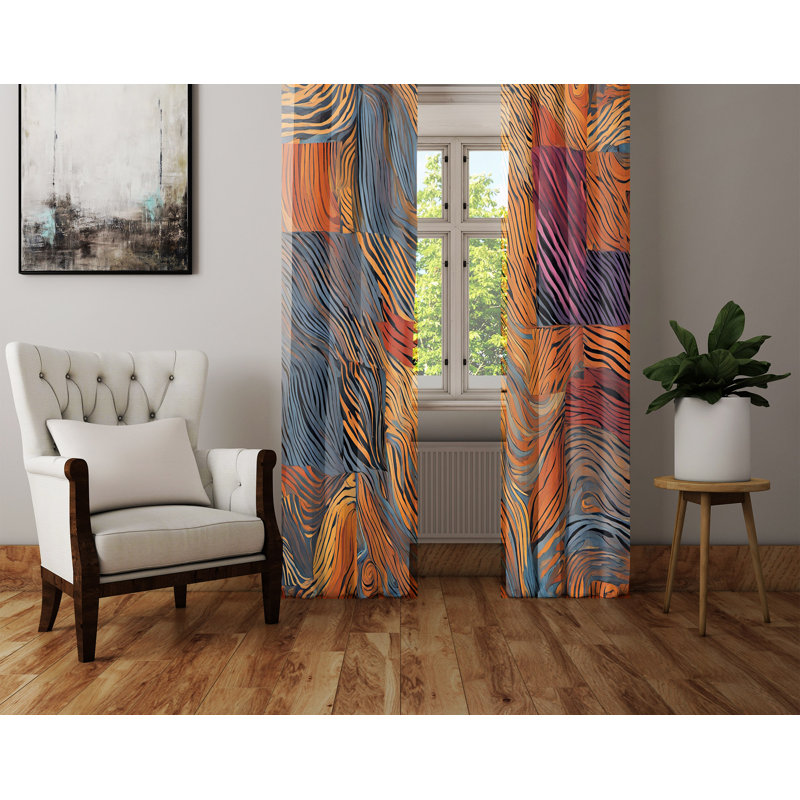 Semi Sheer Curtain Pair, 20" W x 82" L