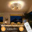 22" 7-blades Classic Caged Ceiling Fan With Remote Control And Light Kit Included