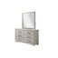 Commode 1Pc de style maison de campagne moderne avec six tiroirs spacieux, des poignées épurées et des pieds carrés pour un rangement élégant