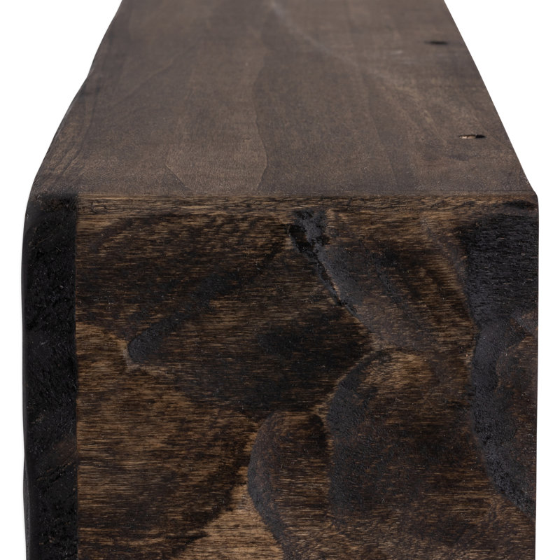Tablette de manteau de cheminée Rough Hewn, 36", Chocolat noir, 6.25"