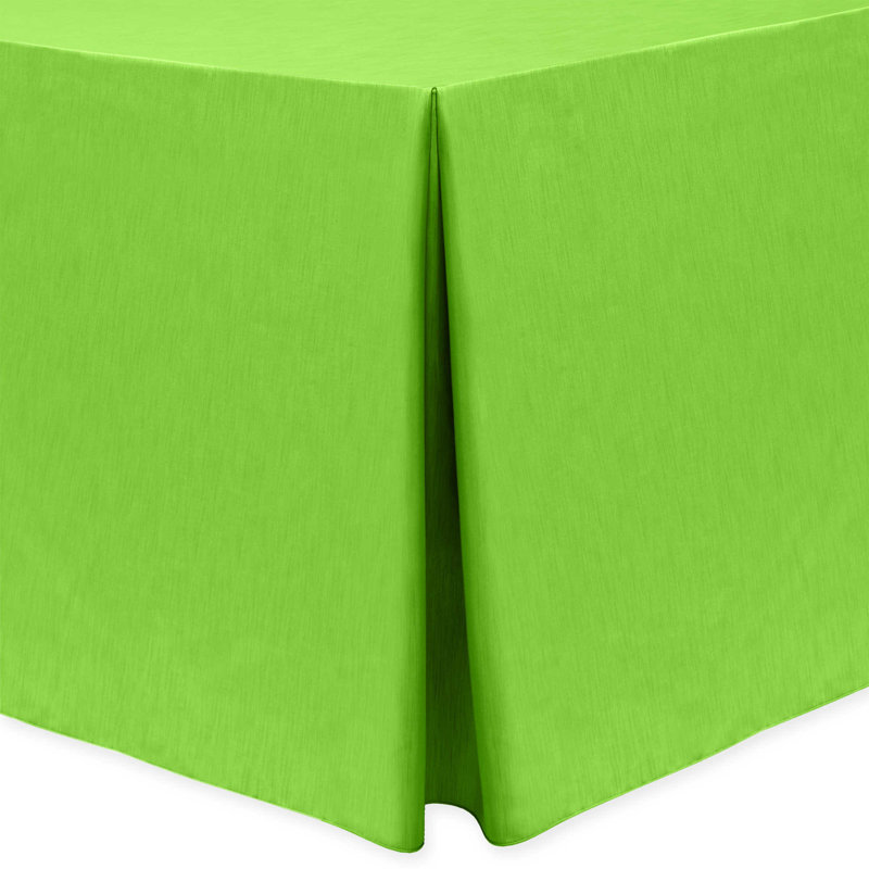 Majestic Solid Color Tablecloth, 101" x 59", Light Green, 10