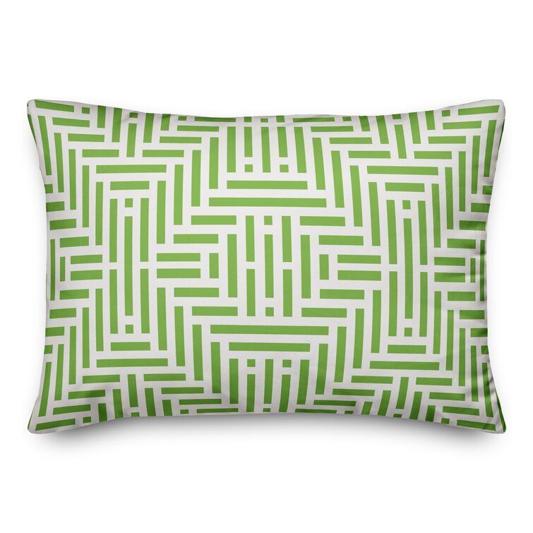 Wrought Studio Mcclintock Geometric Indoor/Outdoor Throw Pillow ...