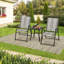 Ensemble de 2 chaises pliantes pliantes pour patio