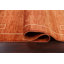 Tapis orange / beige en laine noué à la main 4 pi 6 po x 6 pi 3 po Gabbeh Kashkoli