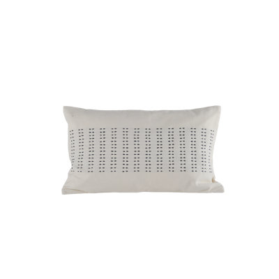 Embroidered Reversible Throw Pillow
