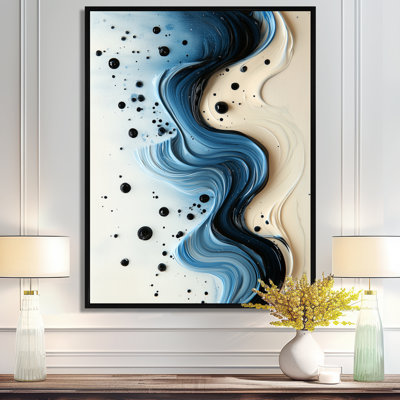 Aubrye, goutte à goutte, aqua, rythmique, éclaboussures de sérénité - art mural