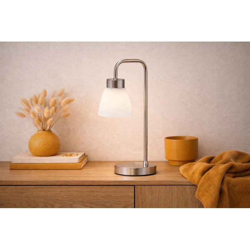 Alakai 41cm Table Lamp, Silver