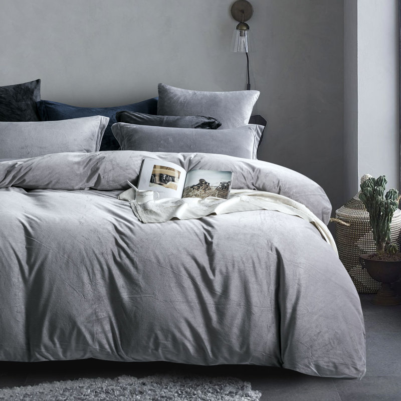 Polyester Duvet Cover, Queen Duvet Cover + 2 Standard Shams, Camel