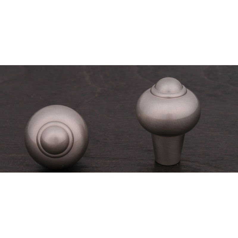 Poignée ronde unie avec pointe CK Series, Nickel satiné